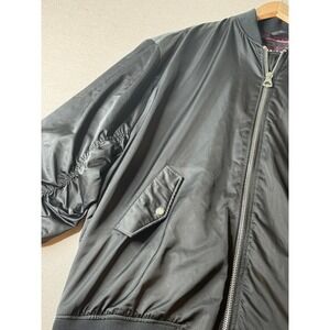 Pull & Bear Studio PB 1991 Oversized Ruched Sleeve Bomber Jacket Mens Medium